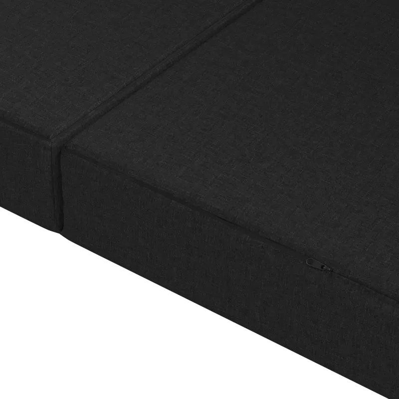 Sulankstomas Sofos Lova 200 x 67 x 45 cm Juoda