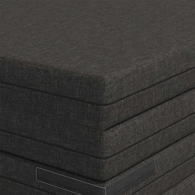 Sulankstomas Sofos Lova 140 x 67 x 45 cm Tamsiai pilka