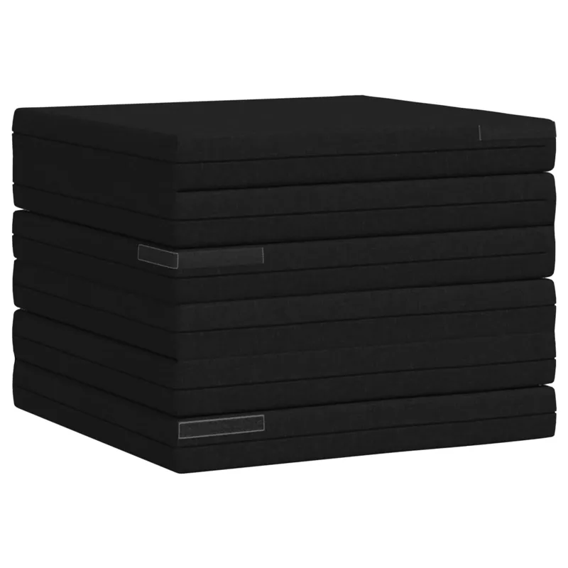 Sulankstomas Sofos Lova 140 x 67 x 45 cm Juoda