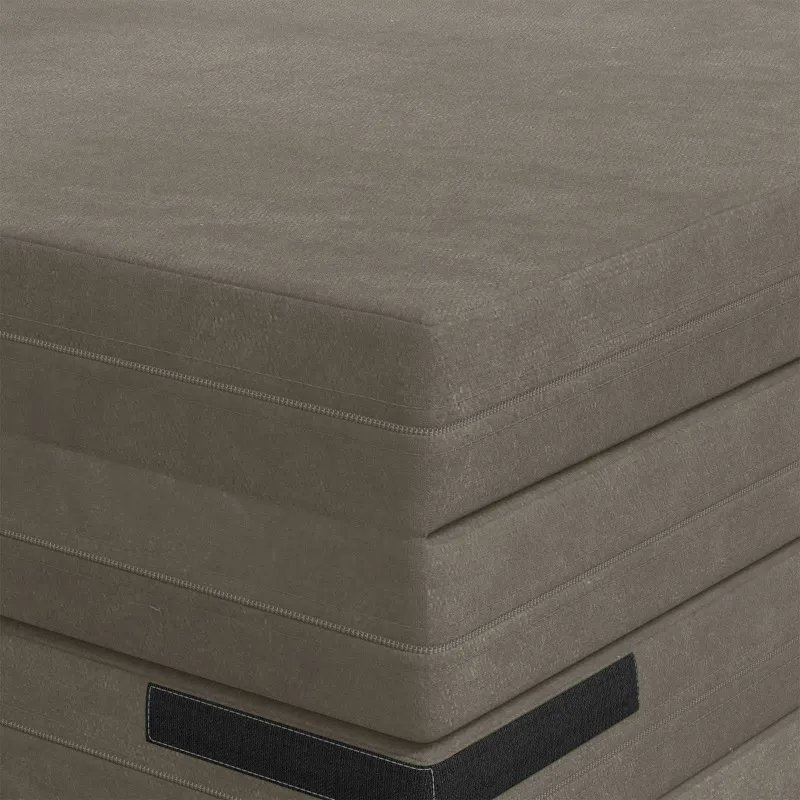 Sulankstomas Sofos Lova 140 x 67 x 45 cm Šviesiai pilka