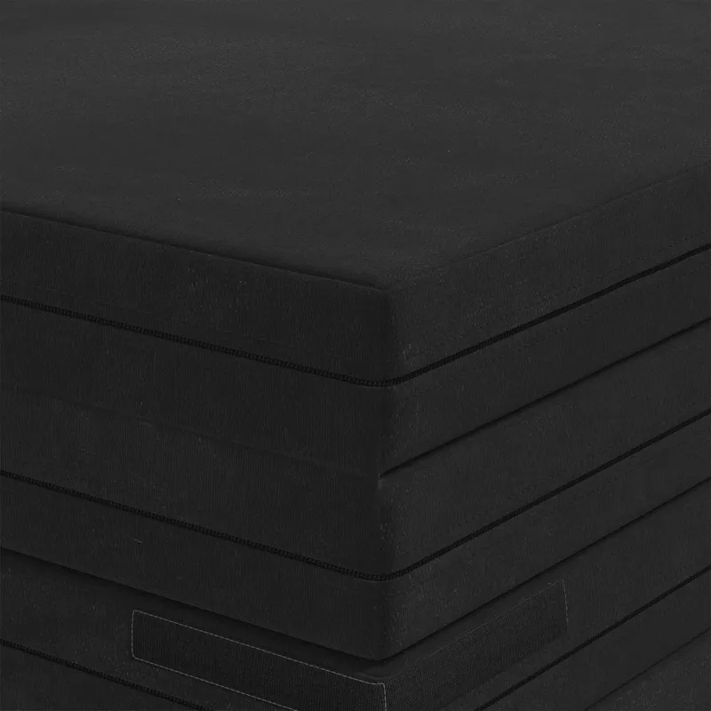 Sulankstomas Sofos Lova 140 x 67 x 45 cm Juoda