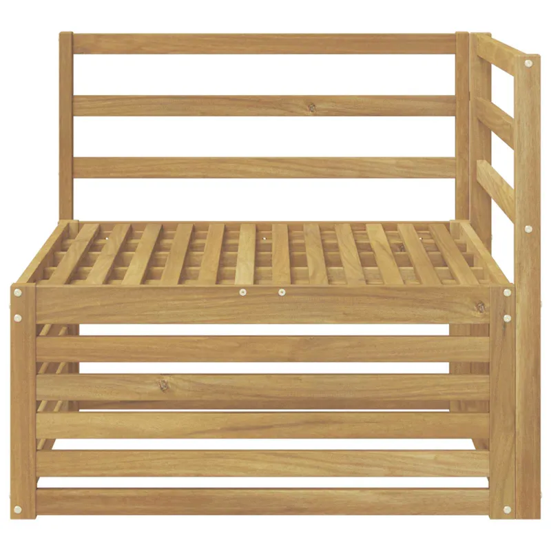 Lauko kampinė sofa Kietos akacijos mediena Balta