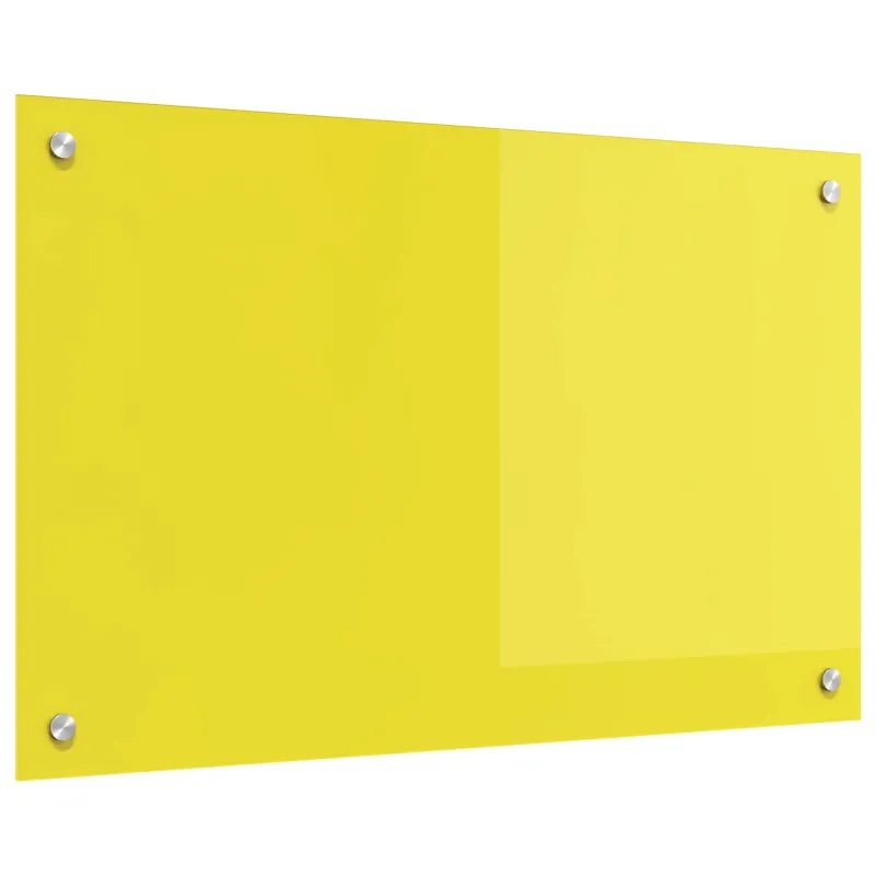 Virtuvės atbraila Geltona 80 x 50 cm grūdintas stiklas