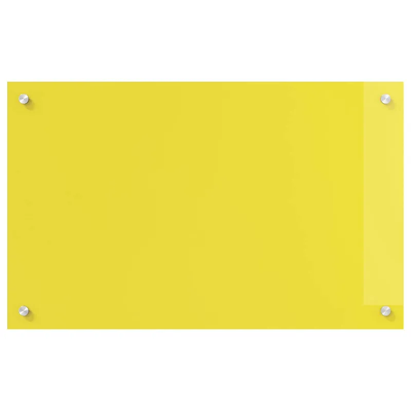 Virtuvės atbraila Geltona 80 x 50 cm grūdintas stiklas