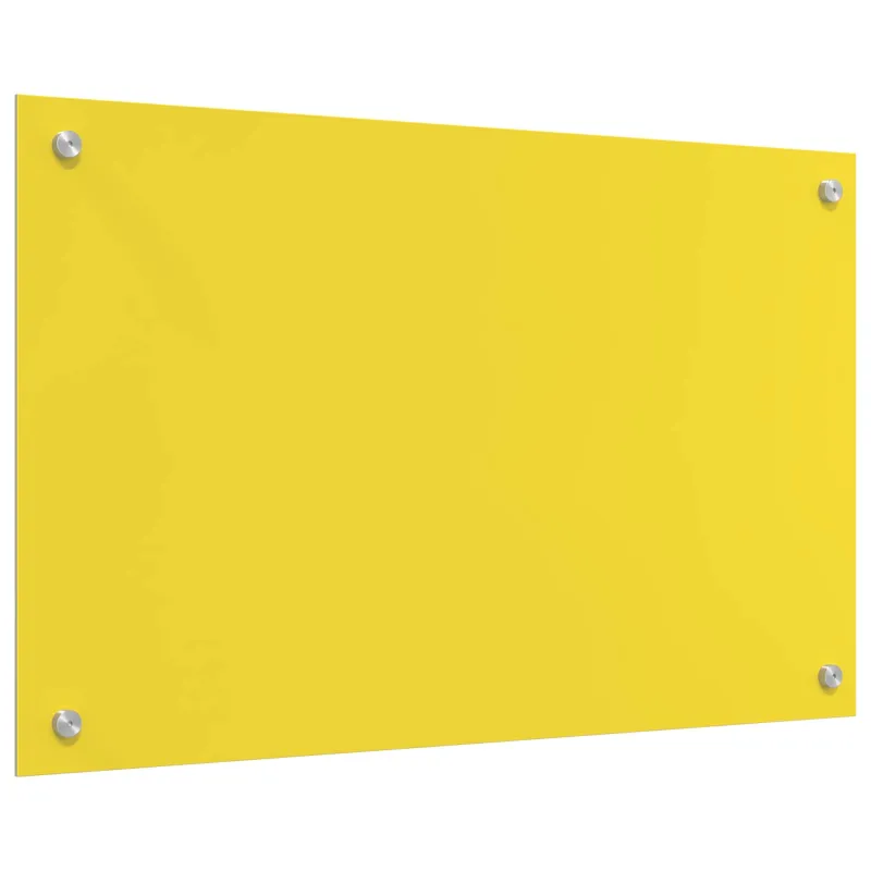 Virtuvės atbraila Geltona 80 x 50 cm grūdintas stiklas