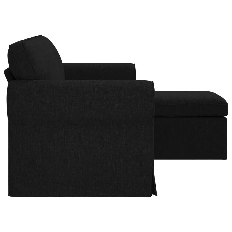 Sofa Juoda 195 x 138 x 80 cm audinys