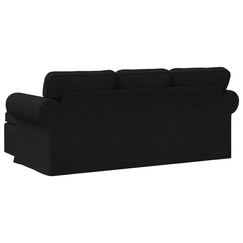 Sofa Juoda 195 x 138 x 80 cm audinys