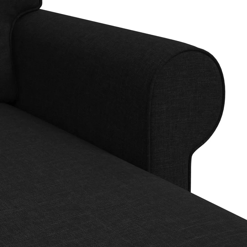 Sofa Juoda 195 x 138 x 80 cm audinys