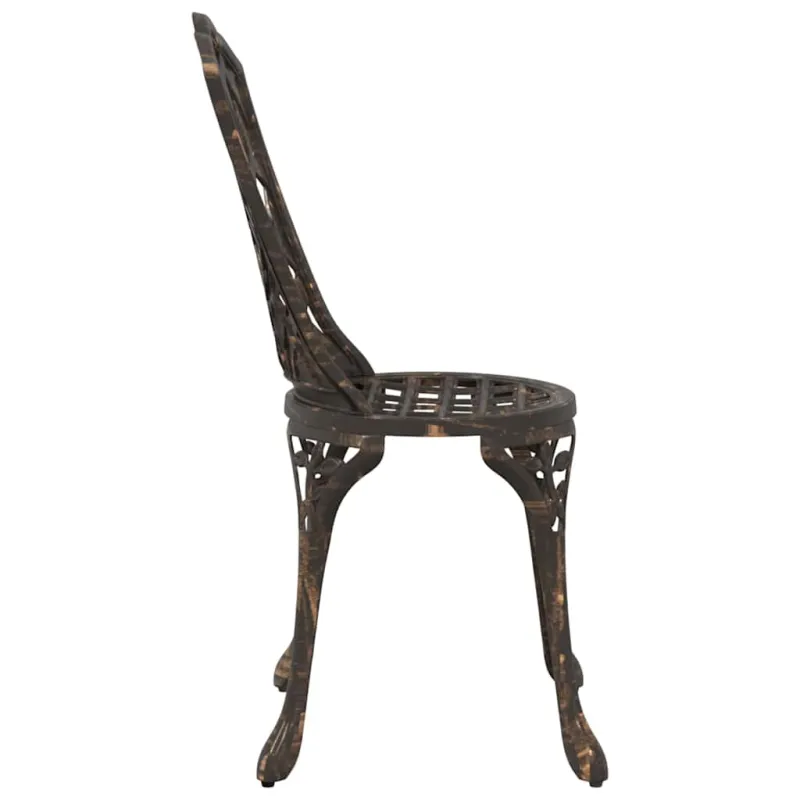 Sodo Kėdė 2 pcs Bronzinė 39 x 40 x 87cm Aliuminis