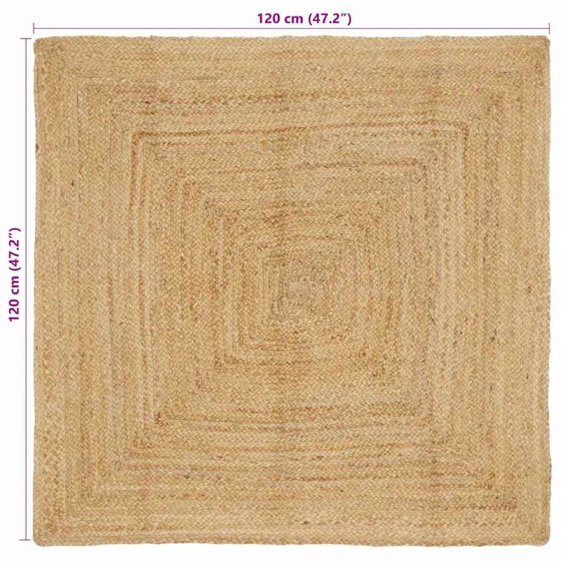 Zoninės kiliminės dangos Natūrali 120 x 120 cm Džiutas