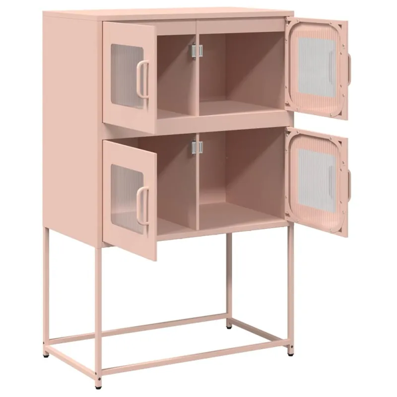 Highboard Pink 68x39x107 cm Plienas
