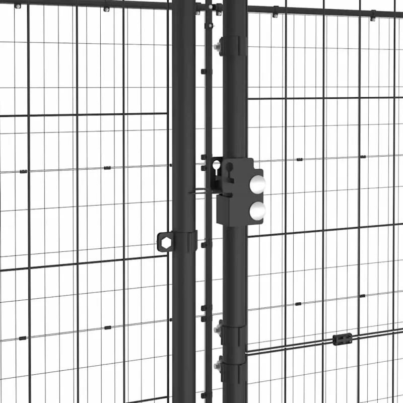 Lauko voljeras šunims su stogu, plienas, 21,78m²