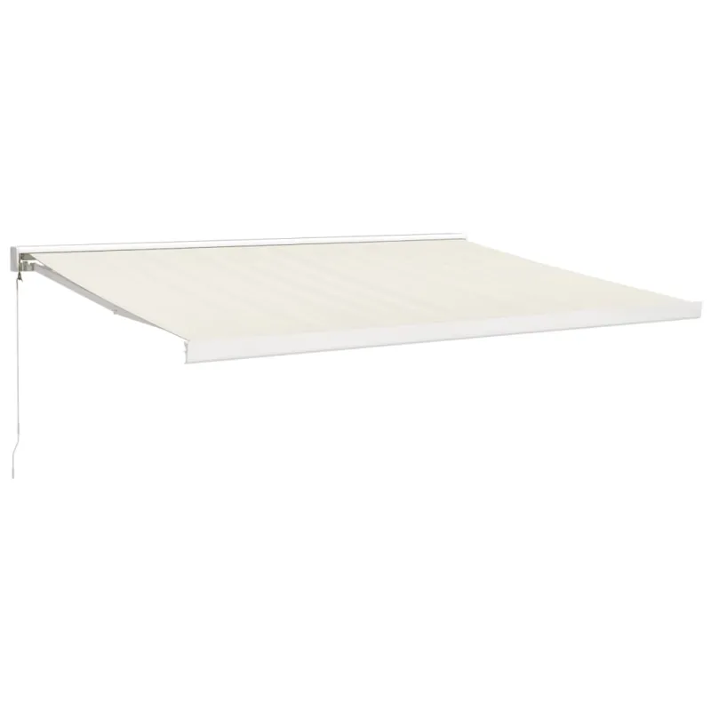 Ištraukiama markizė, kreminė, 4x3m, audinys ir aliuminis