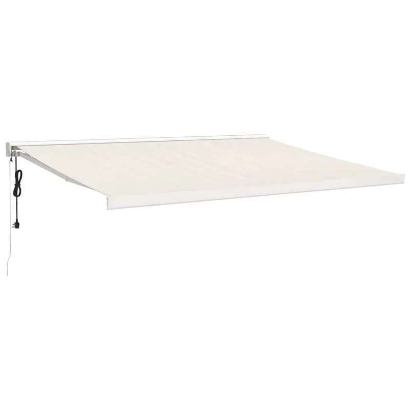 Ištraukiama markizė, kreminė, 4x3m, audinys ir aliuminis
