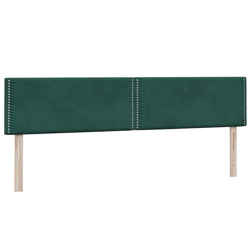 Lova su spyruoklėmis ir čiužiniu, žalia, 180x220 cm, aksomas