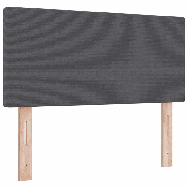 Kiemas lova su galvūgalio Tamsiai pilka ir balta 90 x 200 cm
