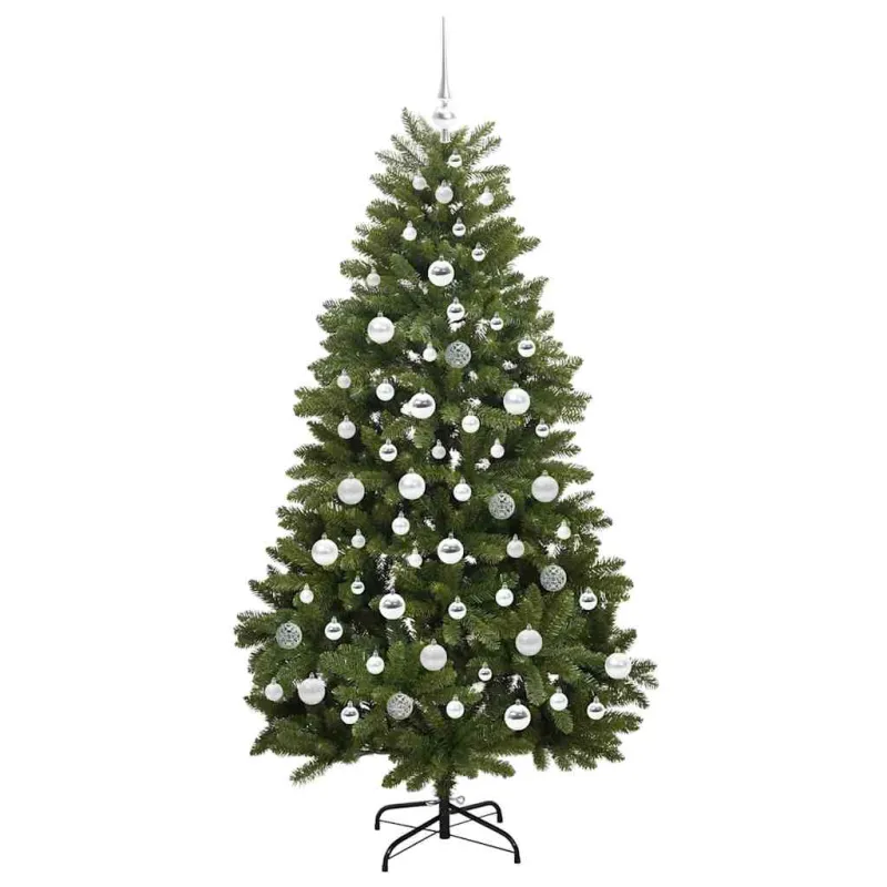 Dirbtinė Kalėdų eglutė su 300 LED Žalia 180 cm PVC ir metalas