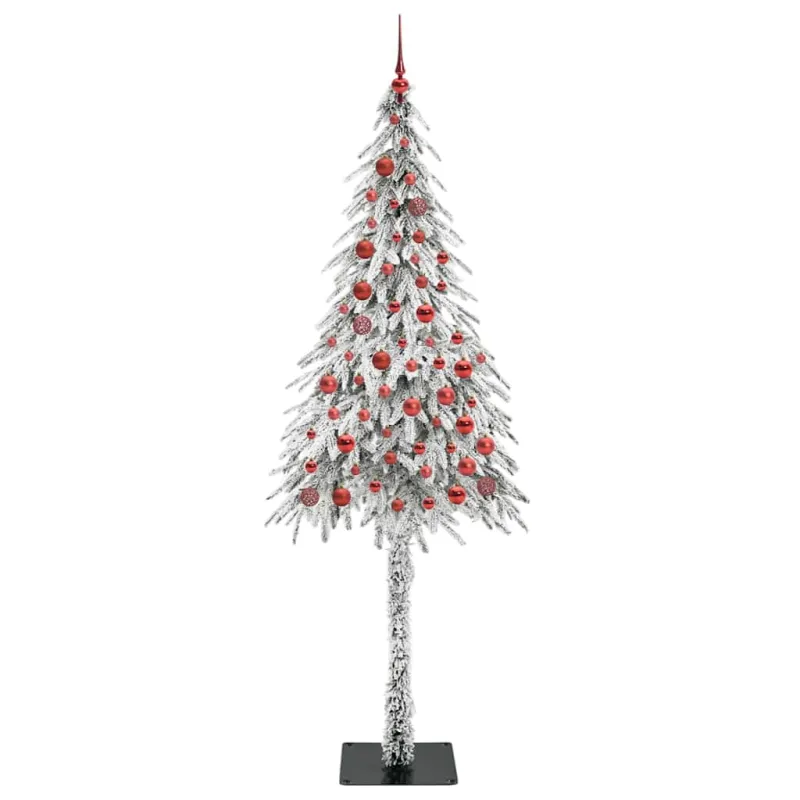 Kalėdų eglutė su 300 LED s stovu Balta 210 cm PE ir Plienas