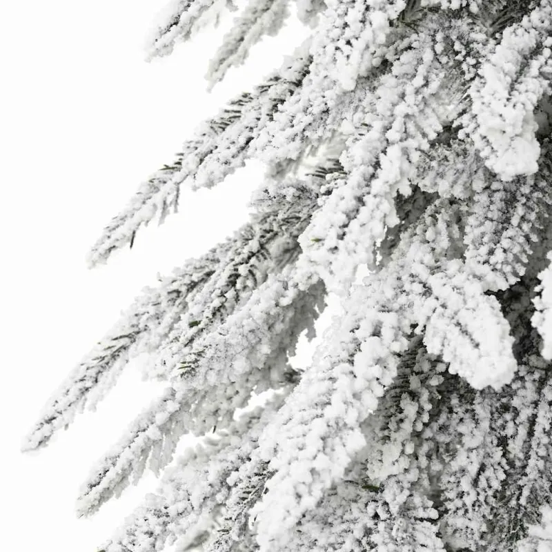Kalėdų eglutė su 300 LED s stovu Balta 210 cm PE ir Plienas