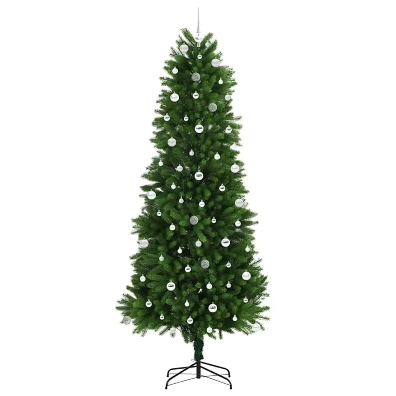 Kalėdų eglutė su 300 LED s stovu Žalia 240 cm PE