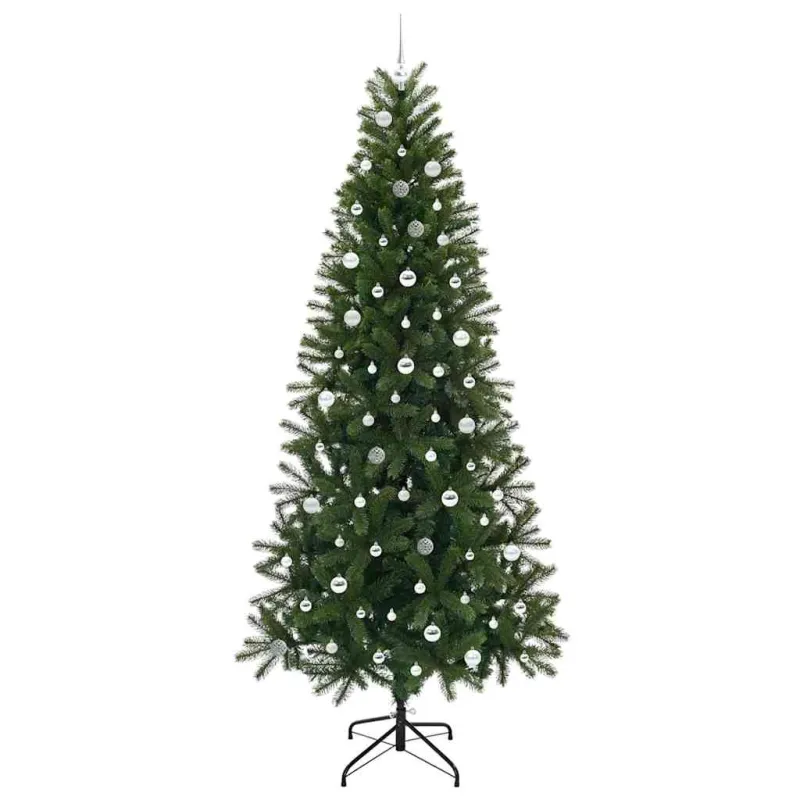 Dirbtinė Kalėdų eglutė su 300 LED Žalia 240 cm PE ir PVC