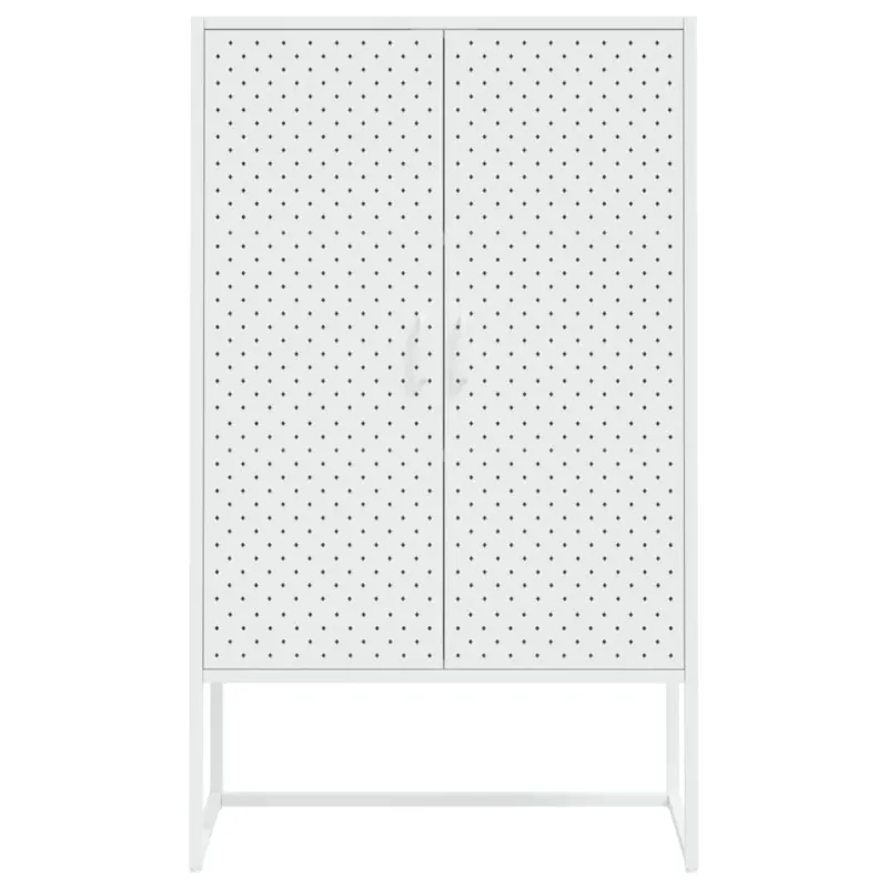 Aukšta spintelė, baltos spalvos, 80x35x135cm, plienas