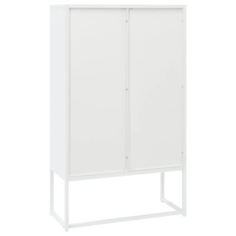 Aukšta spintelė, baltos spalvos, 80x35x135cm, plienas