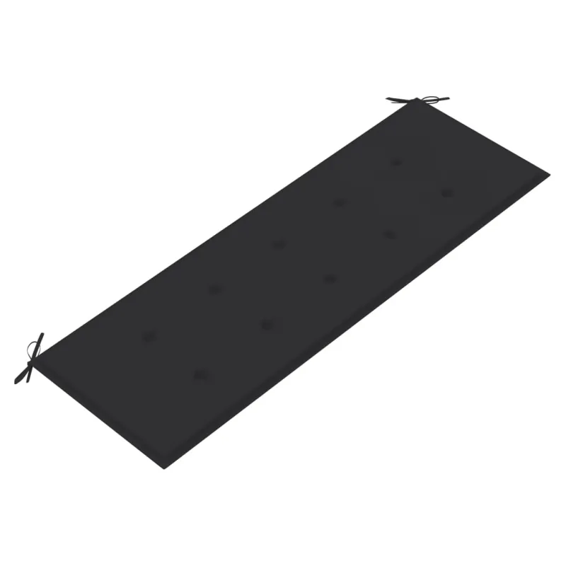 Sudedamas sodo suoliukas su pagalvėle, 159 cm, tikmedis