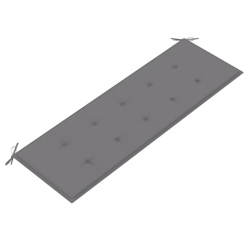 Sudedamas sodo suoliukas su pagalvėle, 159 cm, tikmedis