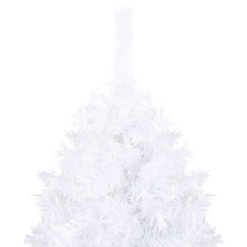 Dirbtinė Kalėdų eglutė su žaisliukais, balta, 120cm, PVC
