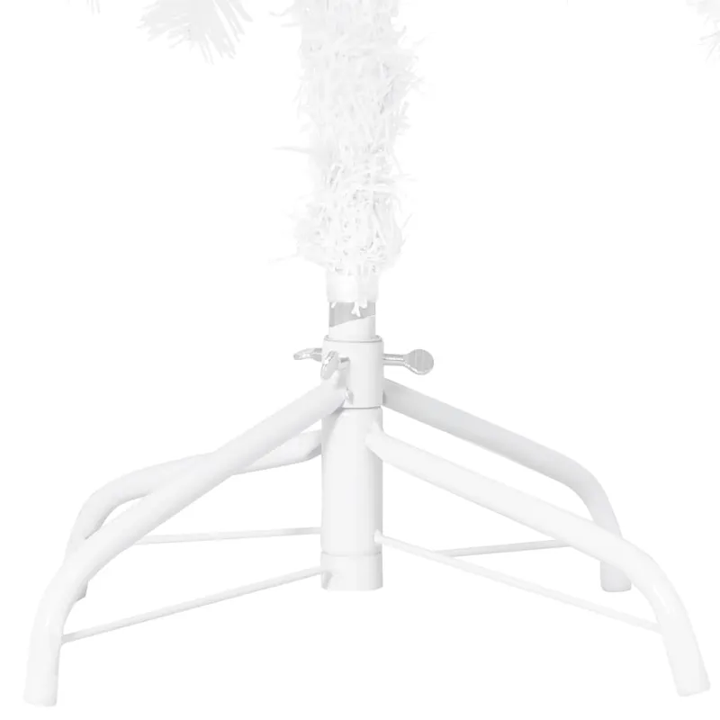 Dirbtinė Kalėdų eglutė su žaisliukais, balta, 120cm, PVC