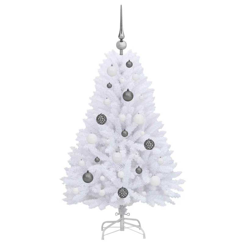 Dirbtinė Kalėdų eglutė Balta 68 x 68 x 120 cm PVC ir metalas