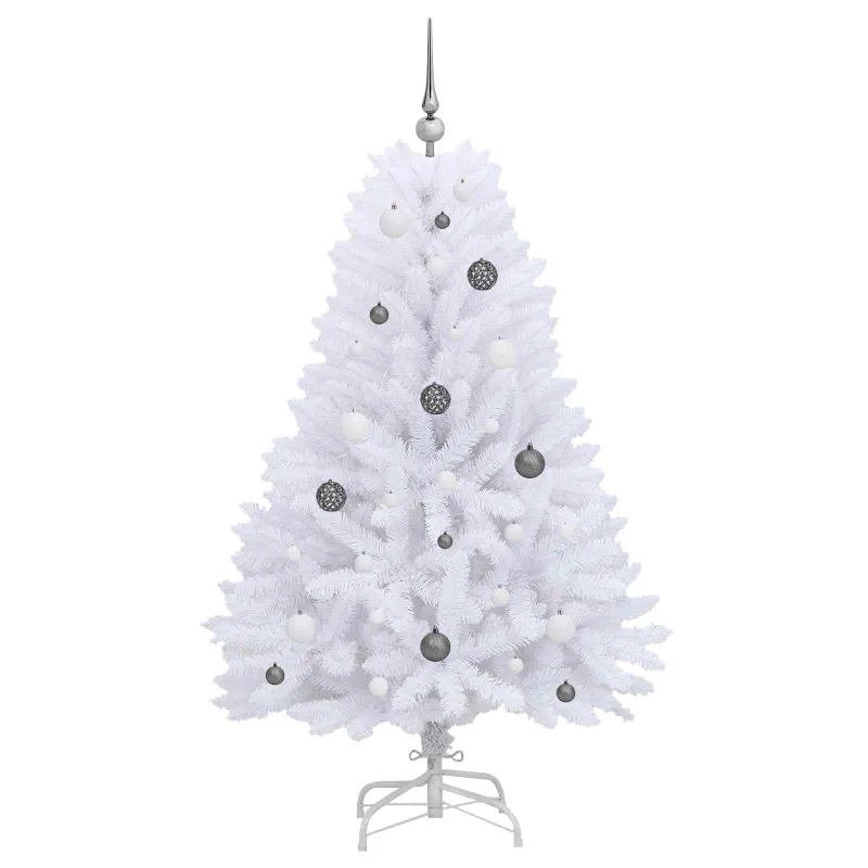 Dirbtinė Kalėdų eglutė Balta 80 x 80 x 150 cm PVC ir metalas