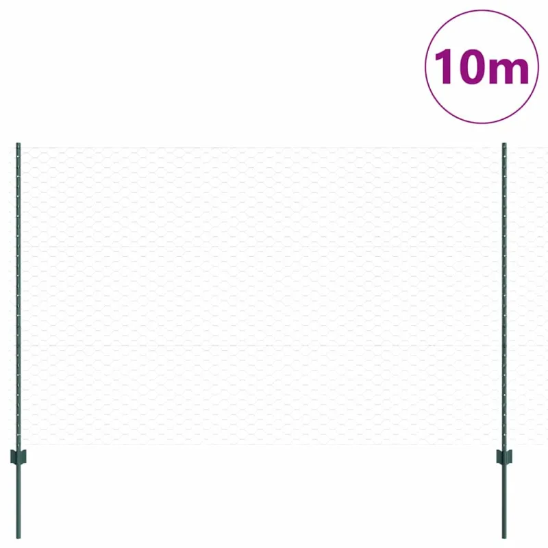 Suvirinto vielos tvoros 10 x 1,5 m (P x A) PVC dengtas plienas