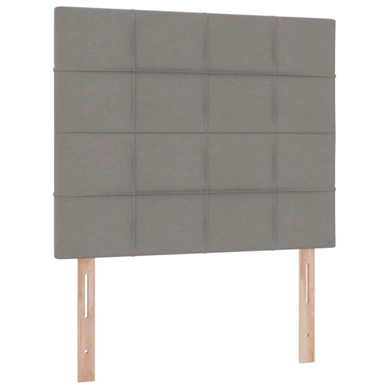 LED saugojimo lova su čiužiniu Taupe 120 x 200 cm Audinys