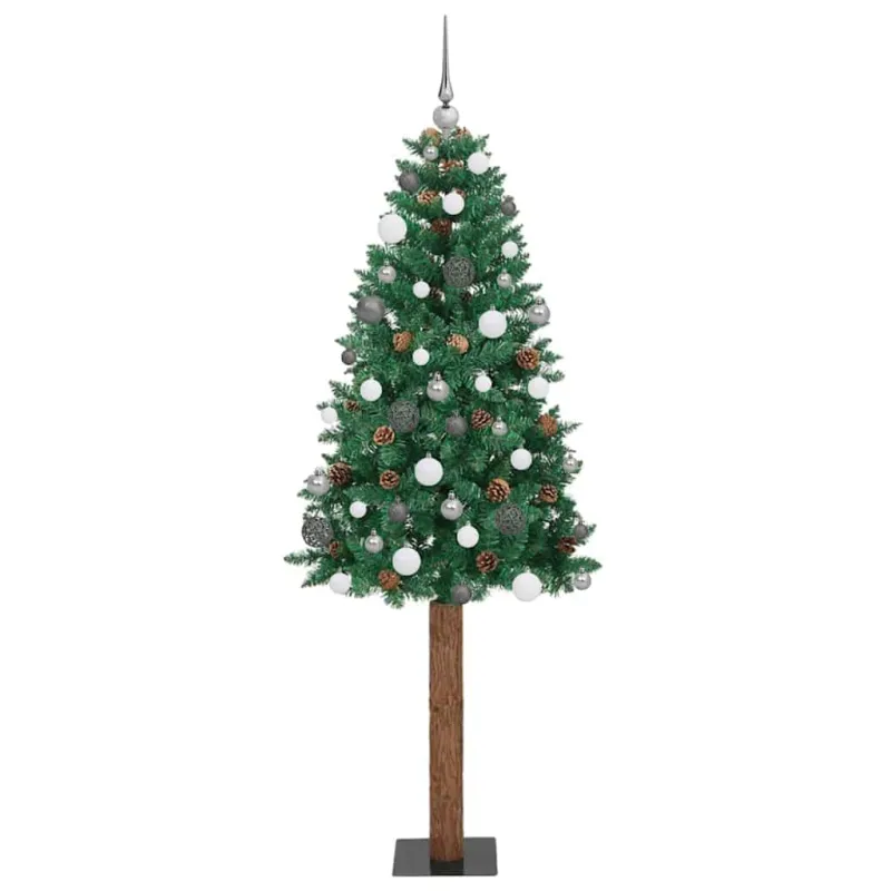 Lieknas Kalėdų eglutė Žalia 210 cm PVC ir kietasis pušų medis