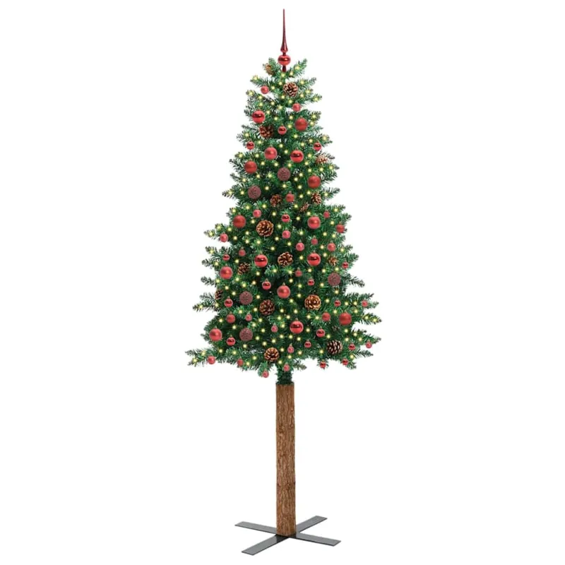 Lieknas Kalėdų eglutė Žalia 210 cm PVC ir kietasis pušų medis