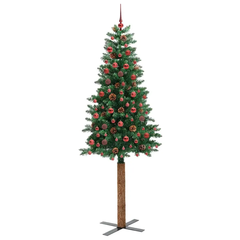Lieknas Kalėdų eglutė Žalia 210 cm PVC ir kietasis pušų medis