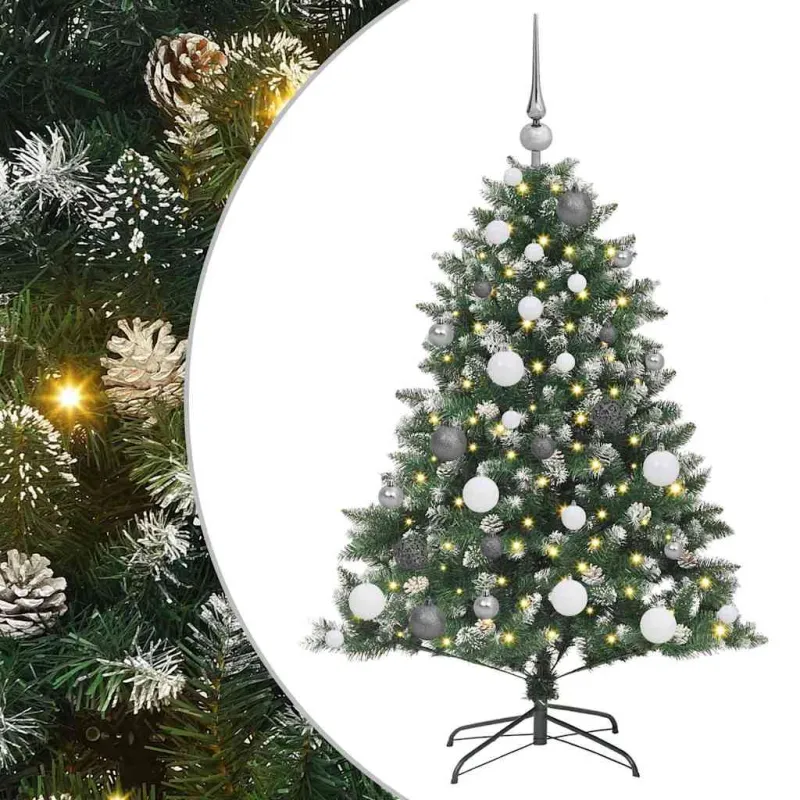 Dirbtinė Kalėdų eglutė Žalia 120 cm PVC, plastikas ir plienas