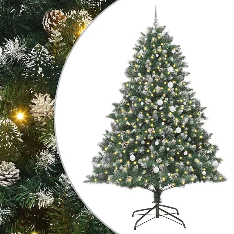 Dirbtinė Kalėdų eglutė Žalia 240 cm PVC, plastikas ir plienas