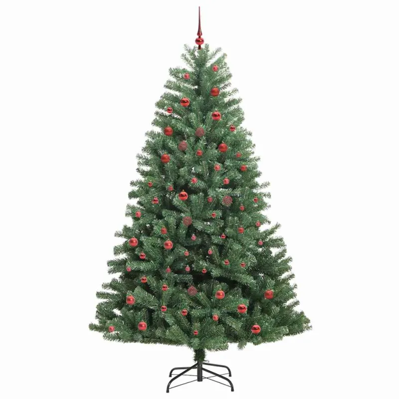 Dirbtinė Sulankstoma Kalėdų Eglutė Žalia 210 cm PVC ir metalas