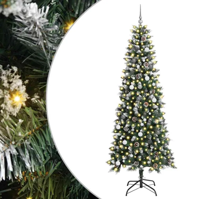 Dirbtinė Kalėdų eglutė Žalia 240 cm PVC, plastikas ir plienas