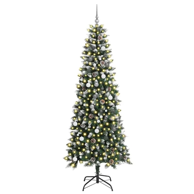 Dirbtinė Kalėdų eglutė Žalia 240 cm PVC, plastikas ir plienas