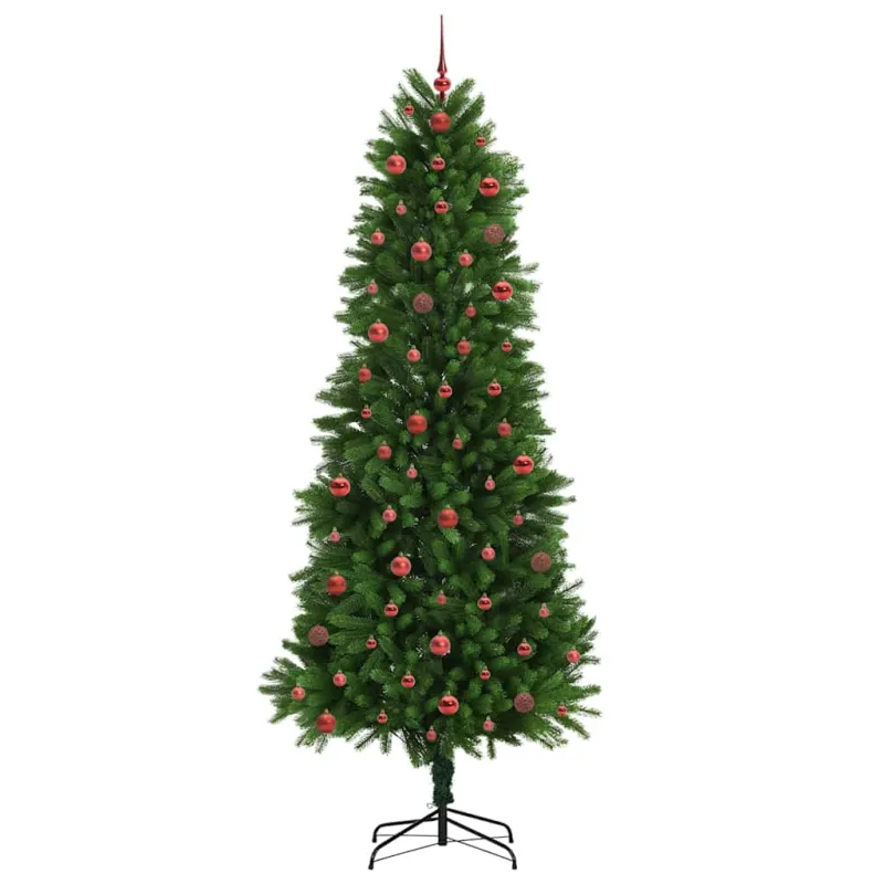 Kalėdų eglutė su 300 LED s stovu Žalia 240 cm PE