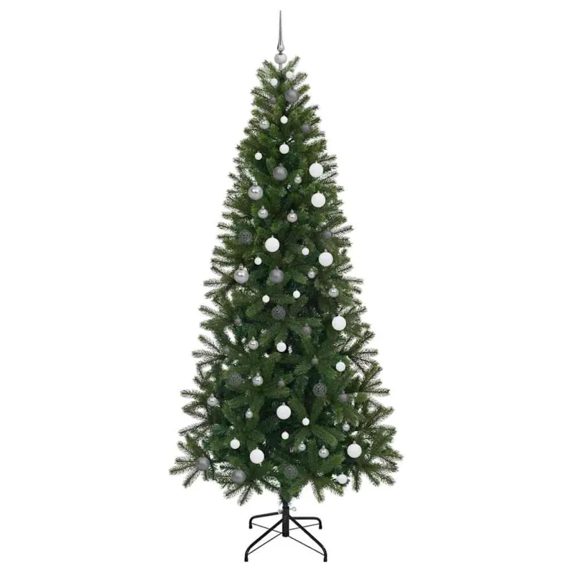 Dirbtinė Kalėdų eglutė su 300 LED Žalia 240 cm PE ir PVC