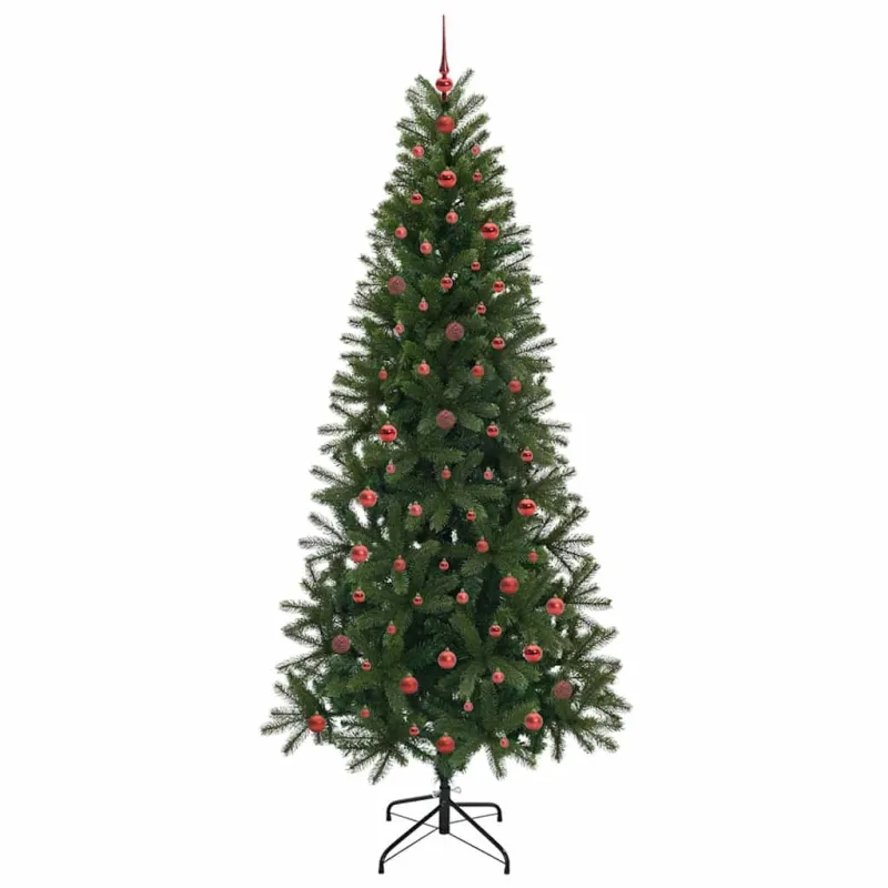Dirbtinė Kalėdų eglutė su 300 LED Žalia 240 cm PE ir PVC