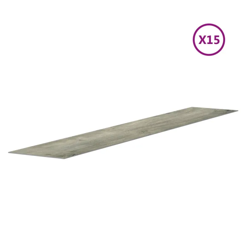 Sienų plokštės, pilkos, 2,06m², PVC, medienos imitacijos