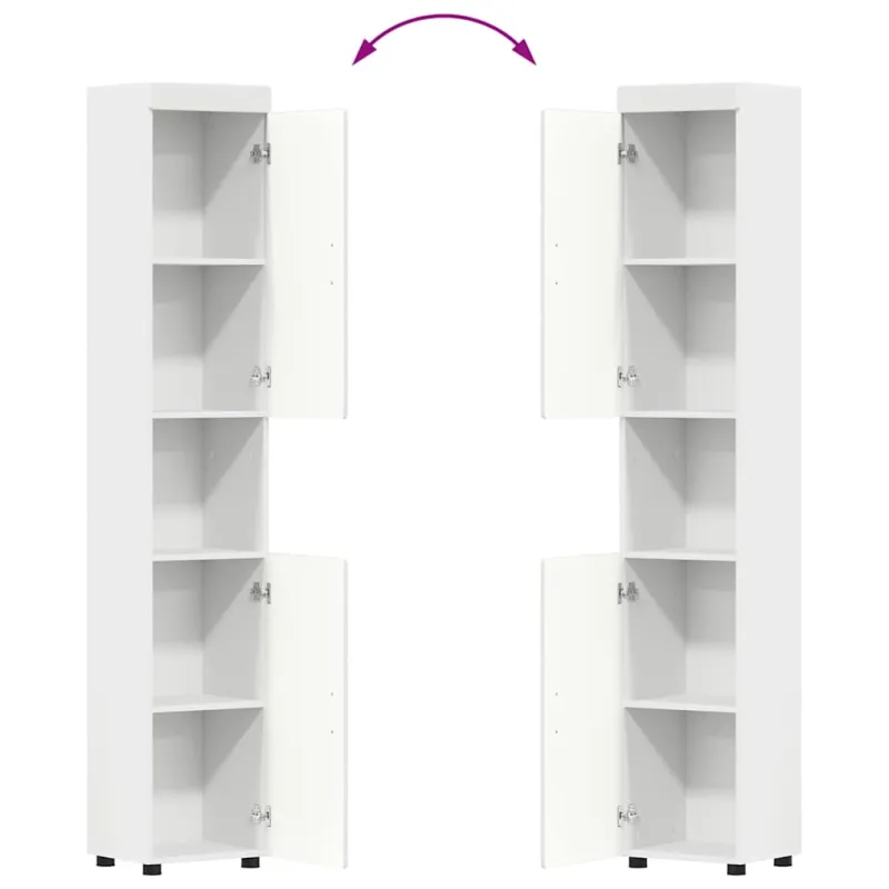 Vonios baldų rinkinys TULUM 3 pcs Balta 60 x 34 x 63 cm