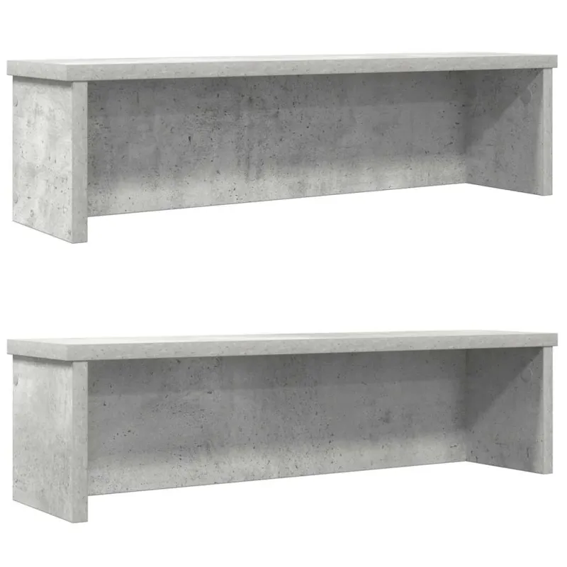 Virtuvės lentynos, sukraunamos, 2 vnt., betono, 60x15x16cm