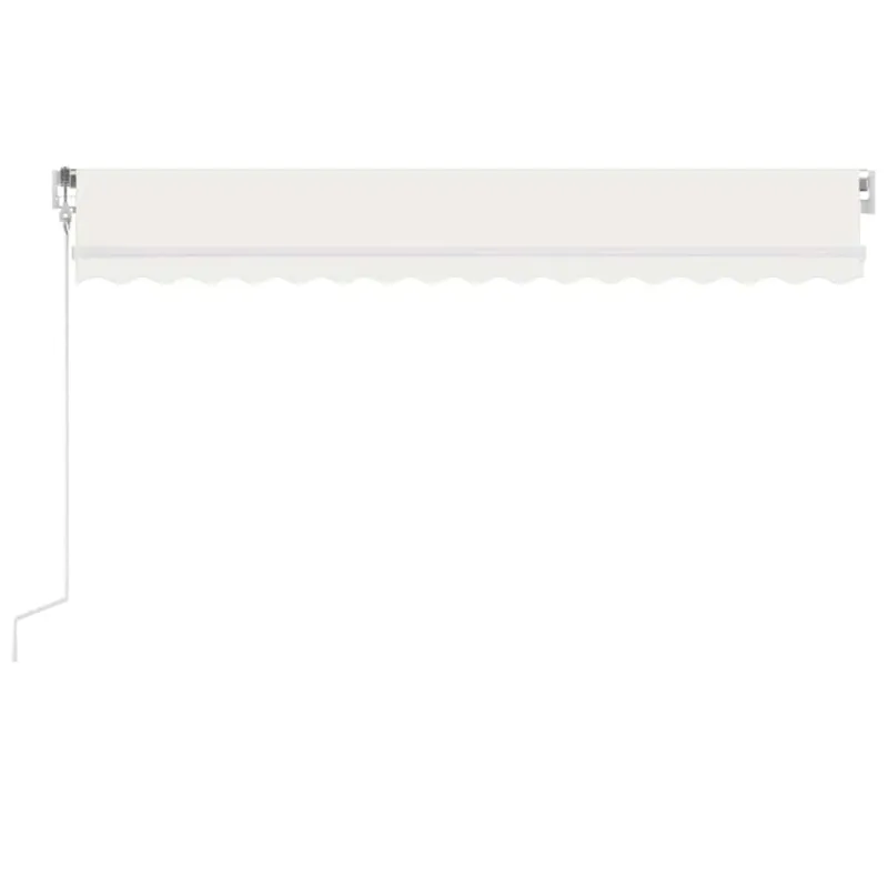 Automatinė markizė su LED/vėjo jutikliu, kreminė, 450x300cm